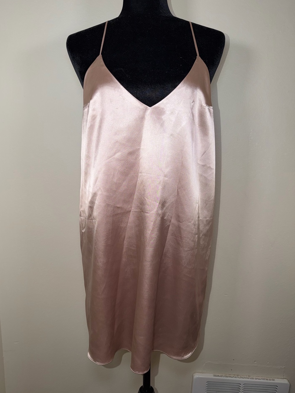 Cotton Candy LA Satin Shiny Classic Backless Mini Dress Party Coquette Baddie